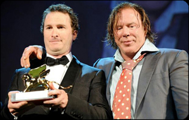 Darren Aronofsky e Micky Rourke Darren Aronofsky e Micky Rourke